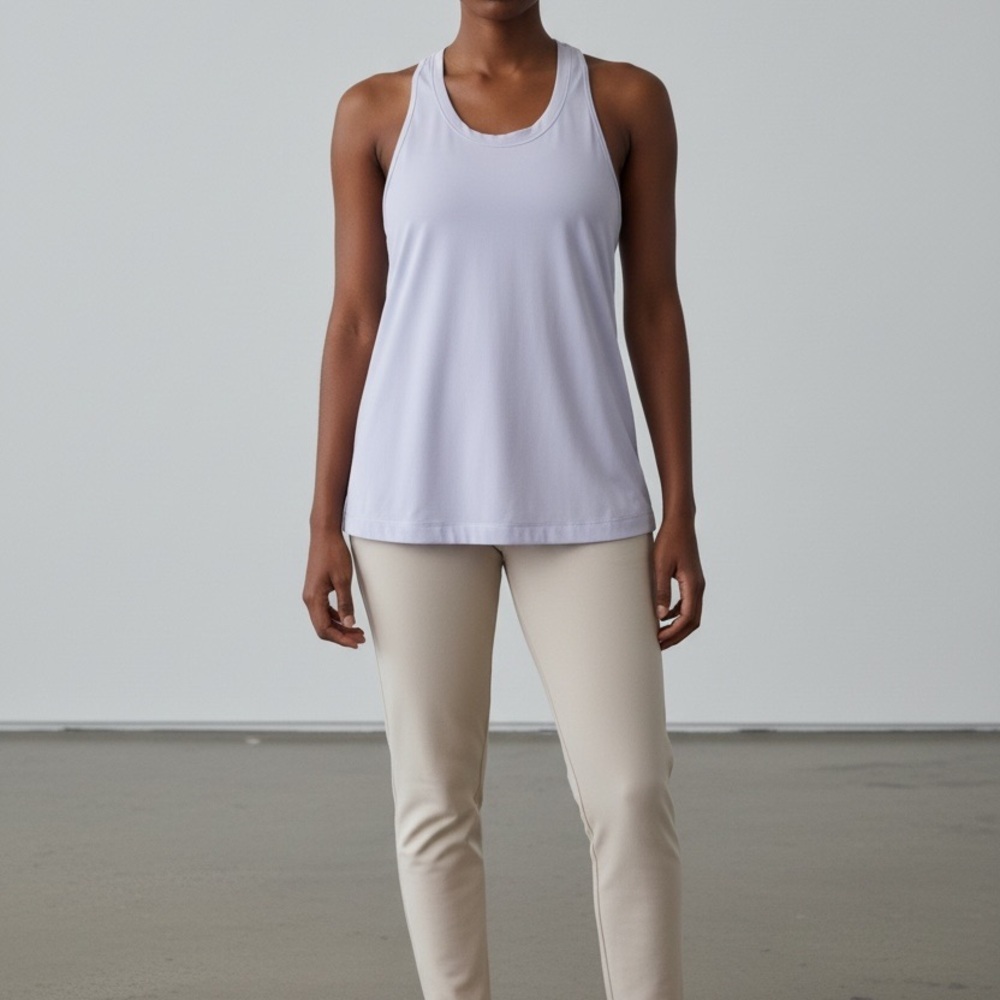 Athleta White Racerback Tank Top - Women's Activewear​ - Picture 2 of 6
